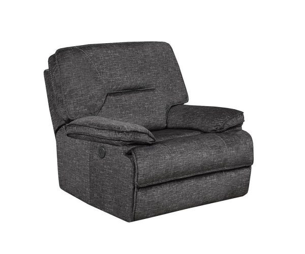 Maryland Fabric single seater Recliner-Power (Dark Grey)